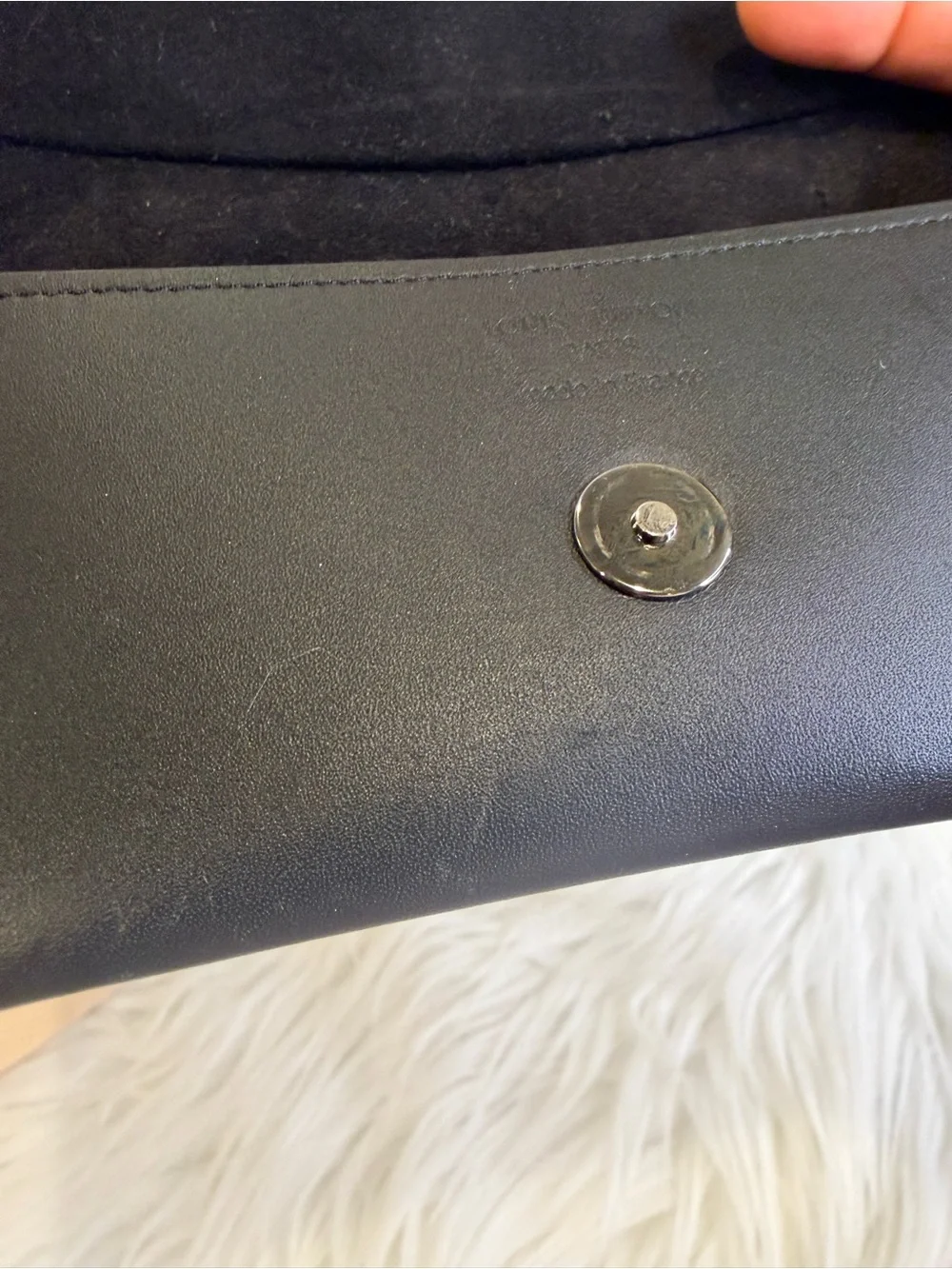 Louis Vuitton Black Eclipse Monogram  “Woody” SUNGLASS case